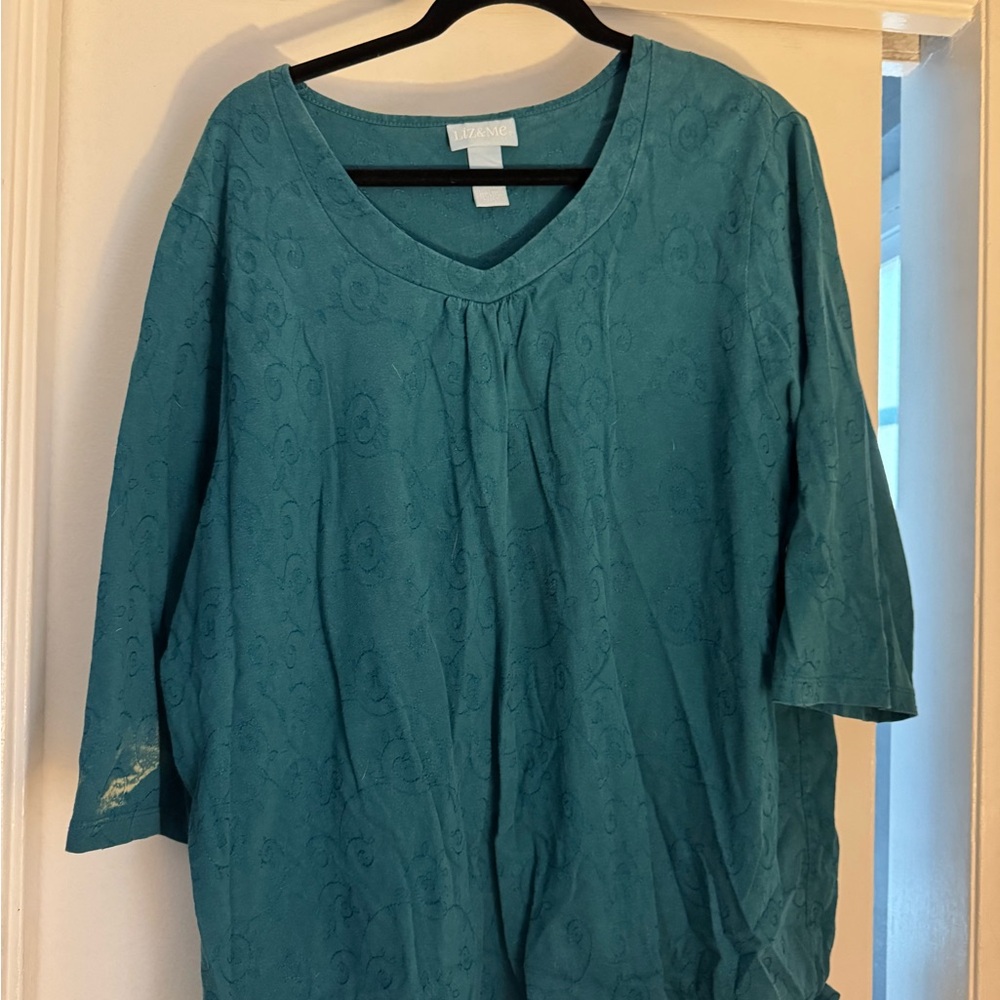 Liz & Me Teal Blouse for Women